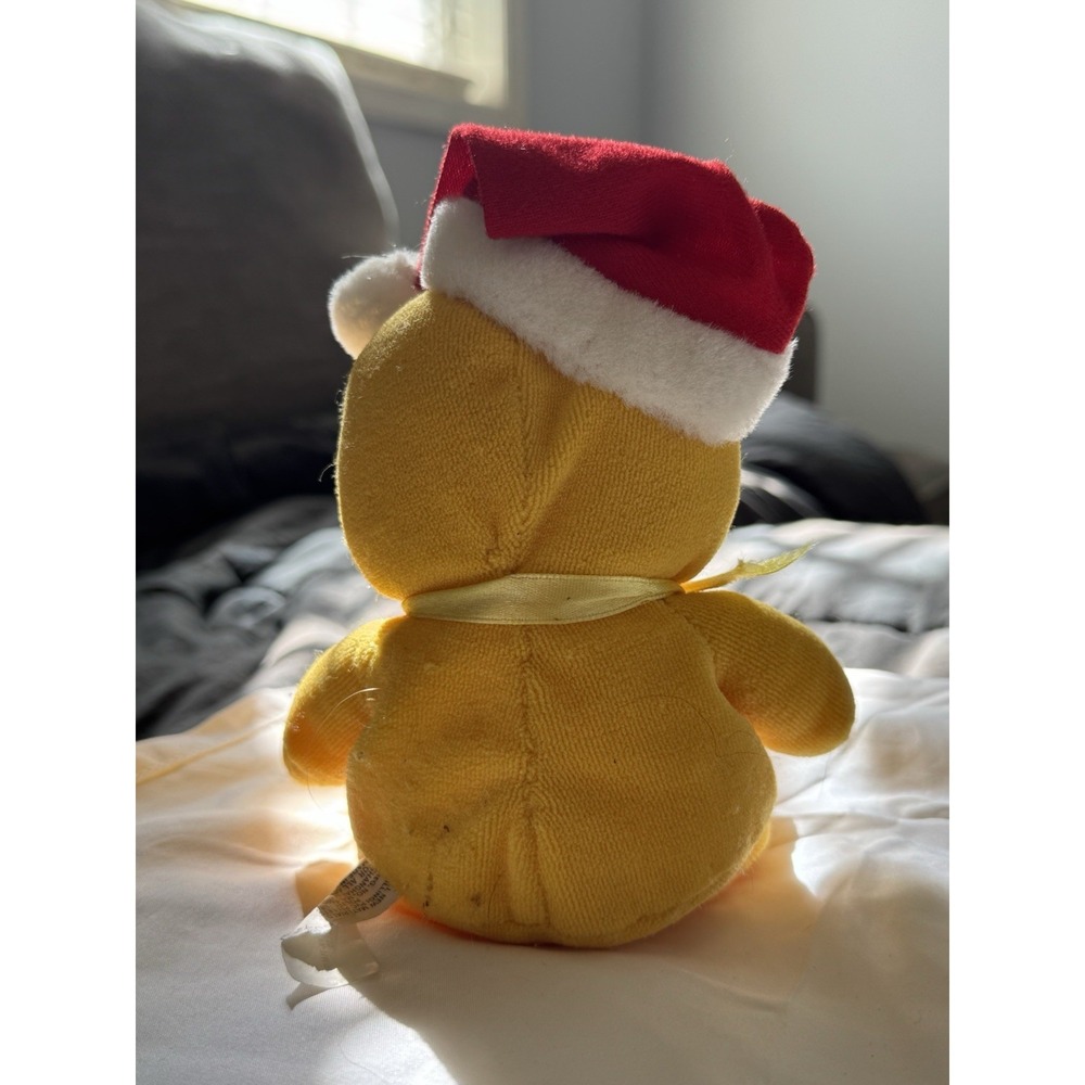 Vintage Shanghai Elcee Toys Smiley Face Santa Bean Bag Plush Holiday Emoji RARE - Picture 4 of 10